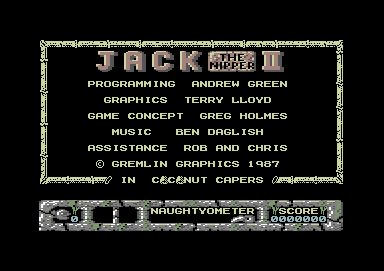 Jack The Nipper screenshot 3 for Commodore 64